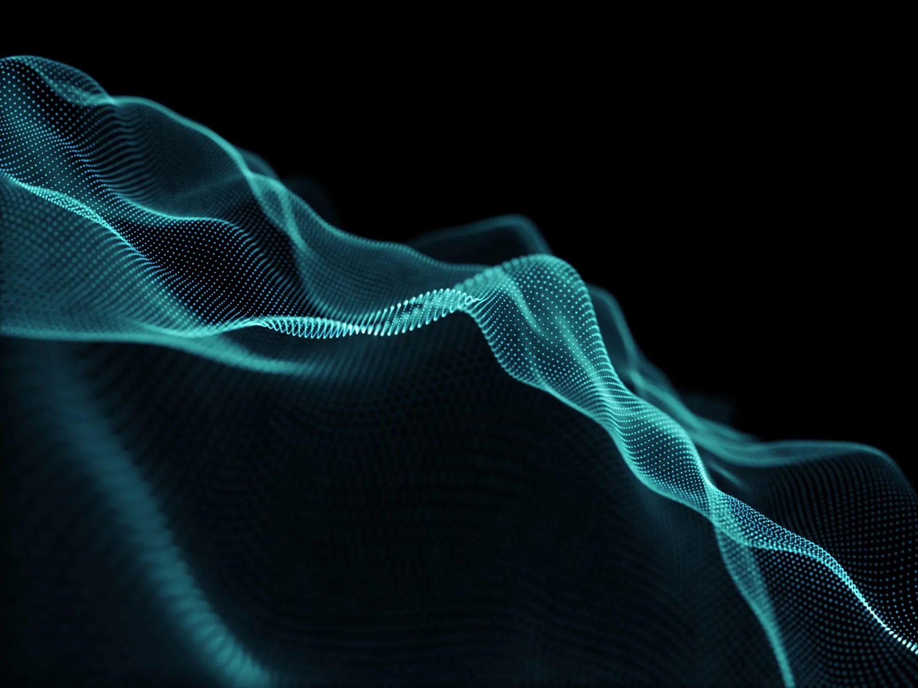3d render modern background with flowing cyber dots