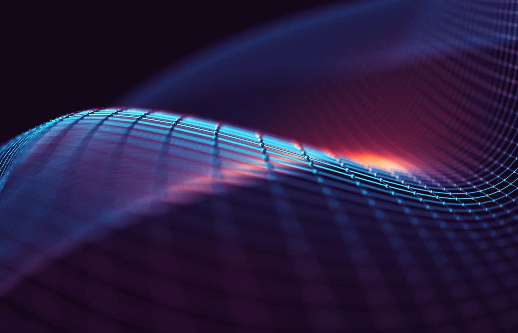 Abstract background tech science mesh net with lines geometric shapes detail