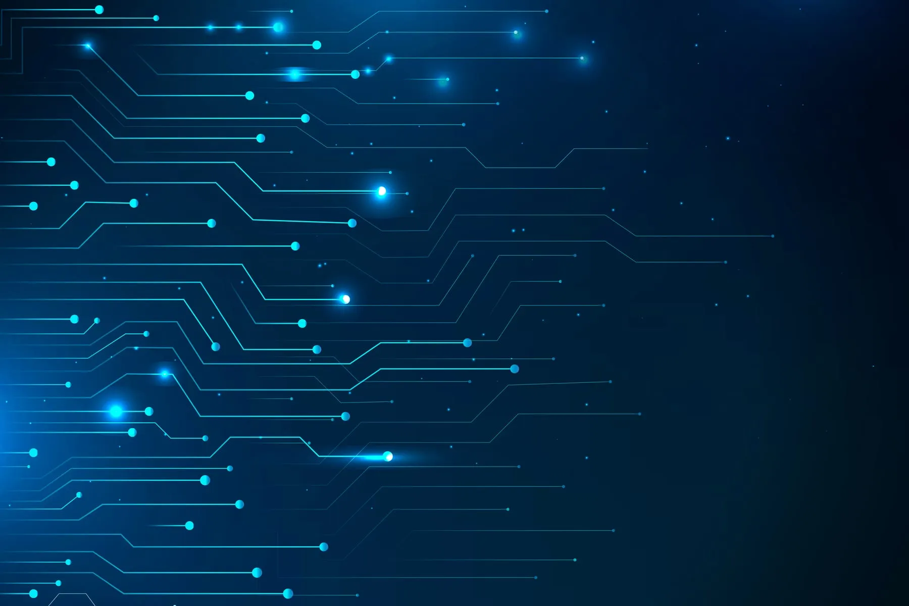 Blue futuristic networking technology