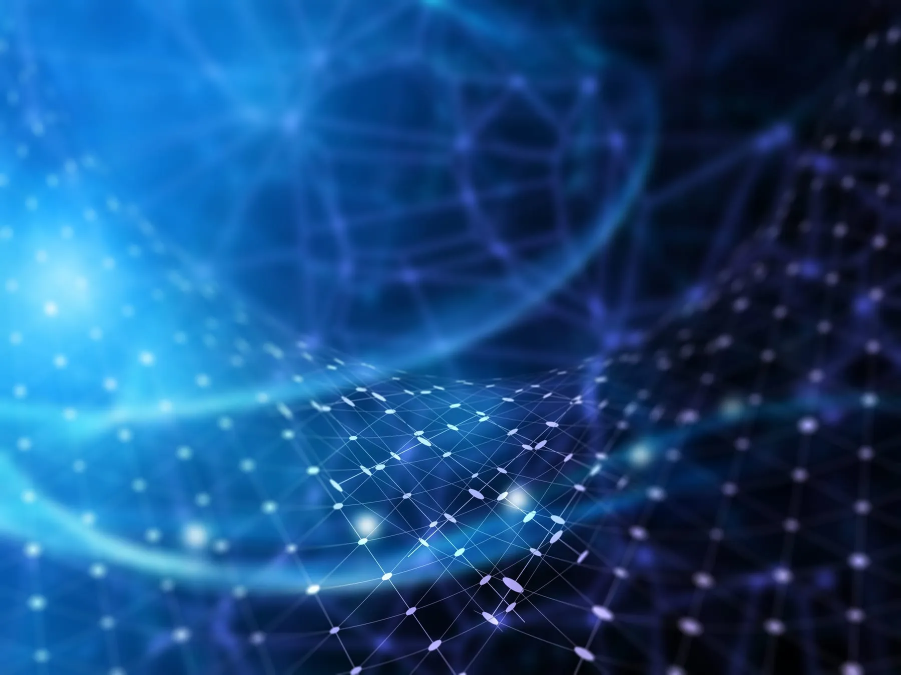 3d futuristic background with connecting lines dots