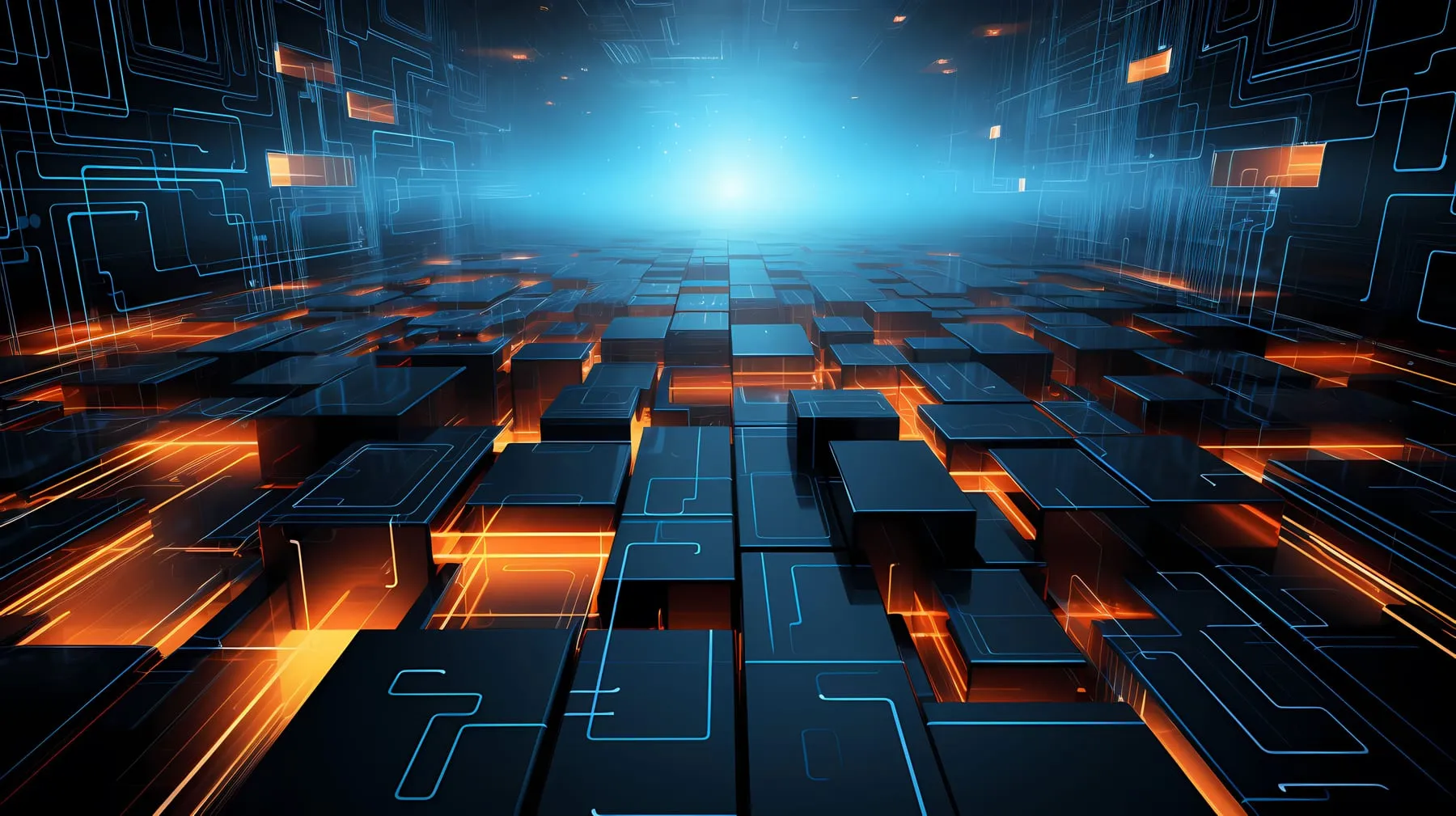 Background abstract digital tech futuristic technology network blue data modern